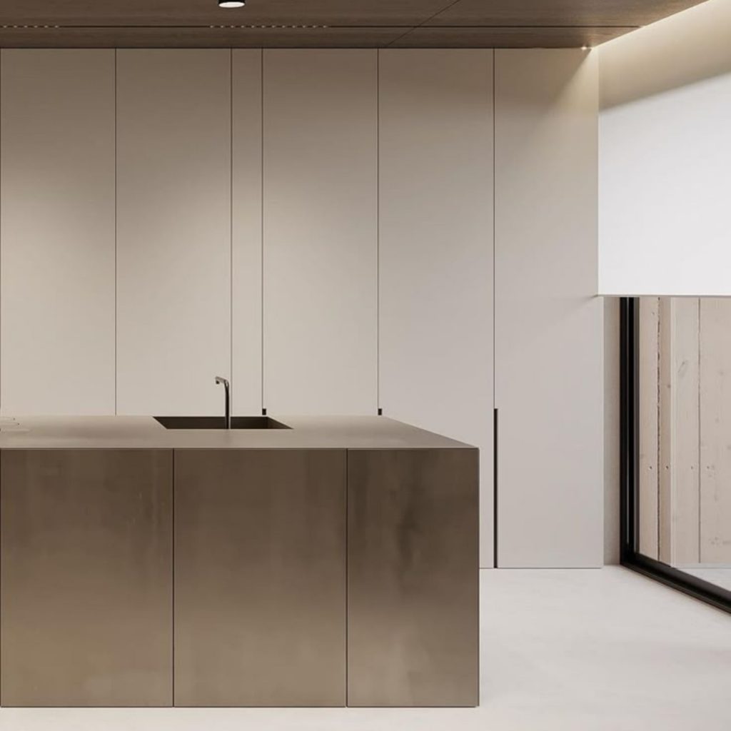 Cozinha de design minimalista