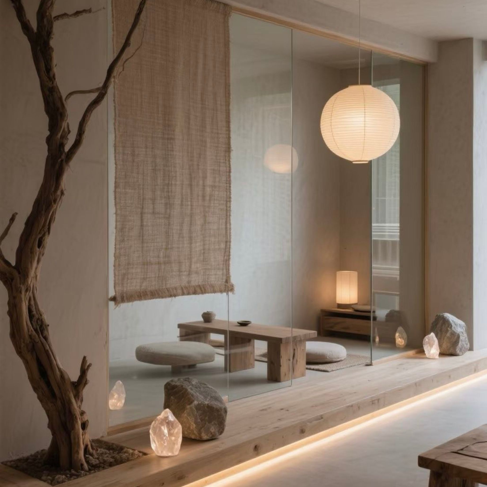 Influência da cultura asiática no design de interiores.