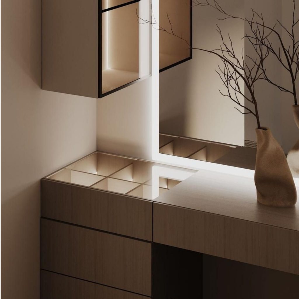 Matéria prima nobre como base da decoração.