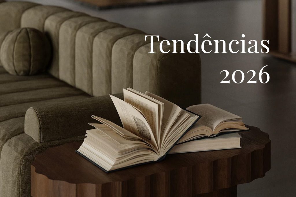 Tendências de design de interiores para 2026.