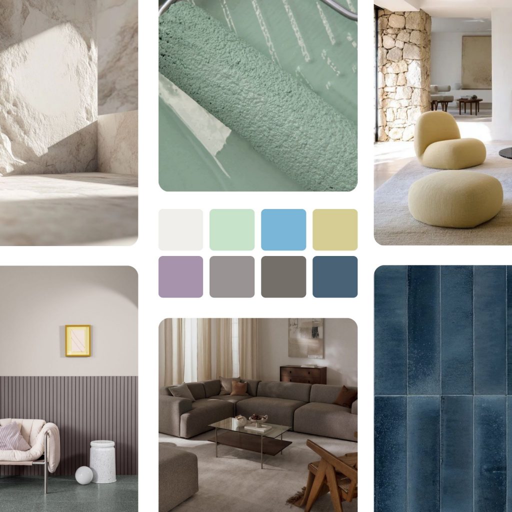 Cor do ano pantone conjugada com uma paleta de tons propostos pela marca.