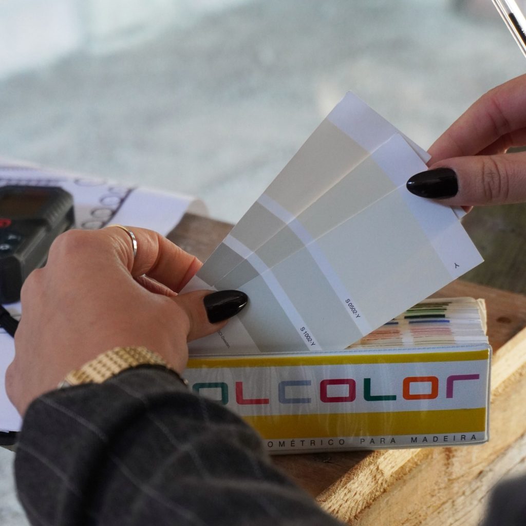 Escolha de amostras que ilustram como a psicologia das cores guia a combinação de cores subtis, evidenciando o impacto da psicologia das cores na construção de paletas cromáticas equilibradas.