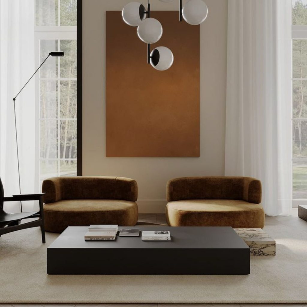 Composição de design de interiores que privilegia uma decoração depurada, onde o gesto de envernizar define a presença do mobiliário com superfícies de alto brilho discretas mas precisas. A mesa preta revela a força do lacado alto brilho, articulado com técnicas de envernizamento que reforçam a intenção de envernizar madeira com acabamento perfeito. O espaço traduz um conceito de design de interiores que integra decoração subtil, valorizando o mobiliário através de processos de envernizar que elevam o carácter das peças. A luz evidencia o alto brilho aplicado com mestria, mostrando como o lacado alto brilho se relaciona com o envernizamento num ambiente pensado para envernizar madeira com rigor. A narrativa de design de interiores demonstra a importância da decoração na leitura do mobiliário, enquanto o gesto de envernizar e o uso de alto brilho revelam a intenção de lacado alto brilho dentro de um processo de envernizamento contínuo. O conjunto final traduz a harmonia entre design de interiores, decoração, mobiliário, alto brilho, lacado alto brilho, envernizamento, envernizar e envernizar madeira para criar uma sala minimalista e sofisticada.
