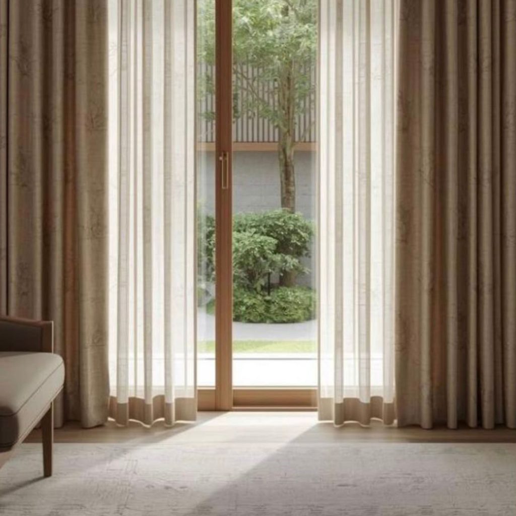 Ambiente luminoso que traduz a essência de uma casa de verão, integrado na atmosfera da decoração de verão e na suavidade das cores de verão, refletindo o carácter das casas modernas e sugerindo atmosferas de decoração de interiores que dialogam com princípios de design de interiores; As cortinas translúcidas reforçam a presença de uma casa de verão, articulando elementos de decoração de verão com referências às cores de verão, criando continuidade com o estilo das casas modernas e com a vibração da decoração de interiores aplicada ao design de interiores; A vista para o jardim intensifica a atmosfera de uma casa de verão, evocando o espírito da decoração de verão e a leveza das cores de verão, alinhando-se com o conforto das casas modernas e com a estética descontraída da decoração de interiores que inspira o design de interiores; A moldura em madeira reforça novamente a imagem de uma casa de verão, remetendo para o ambiente da decoração de verão e para a naturalidade das cores de verão, criando paralelos com o carácter das casas modernas e com os detalhes da decoração de interiores que moldam o design de interiores; O enquadramento final celebra a autenticidade de uma casa de verão, a vibração da decoração de verão, a harmonia das cores de verão, a intenção das casas modernas, a sensibilidade da decoração de interiores e a inspiração contínua do design de interiores.